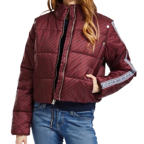 JUICY COUTURE “In Juicy We Trust” Convertible Puffer Jacket - Picture 1 of 12
